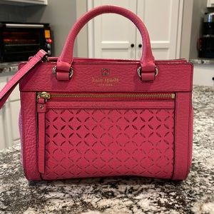 Kate Spade leather eyelet satchel